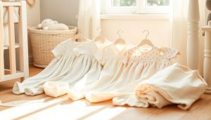 Quần áo trẻ em từ vải xô muslin